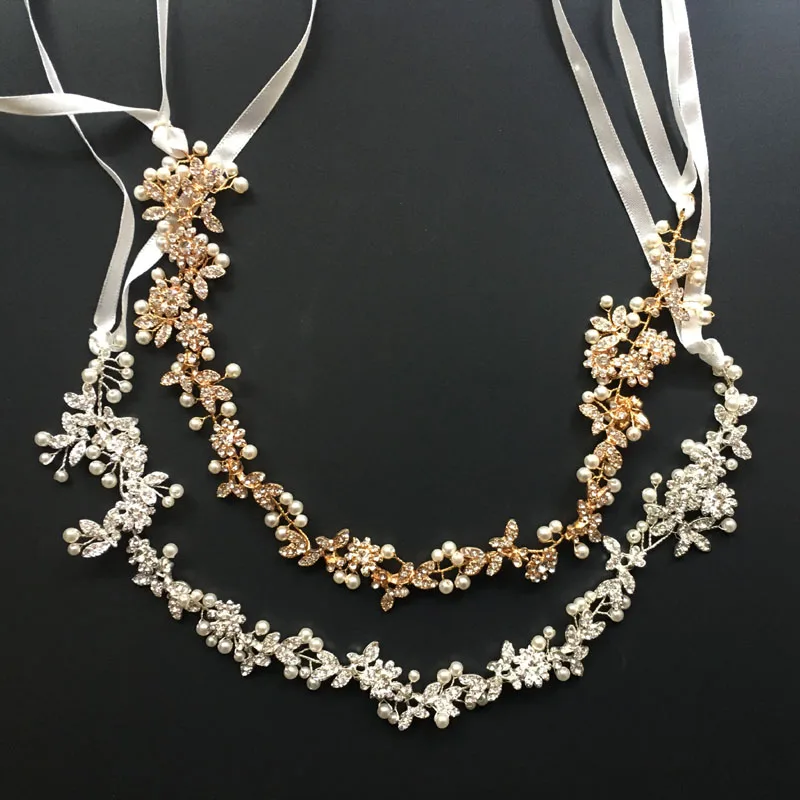 SLBRIDAL Handmade Rhintstones Crystals Pearls Flower Leaf Wedding Tiara Hair Vine Bridal Headband Hair accessories Bridesmaids
SLBRIDAL Handmade Rhintstones Crystals Pearls Flower Leaf Wedding Tiara Hair Vine Bridal Headband Hair accessories Bridesmaids