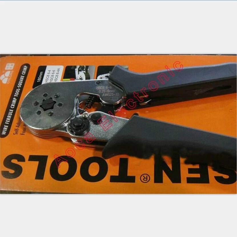 HSC8 6-6 0.25-6 mm2 crimping tools for wire end sleeves high quality multi-function crimping pliers tube crimping pliers
HSC8 6-6 0.25-6 mm2 crimping tools for wire end sleeves high quality multi-function crimping pliers tube crimping pliers