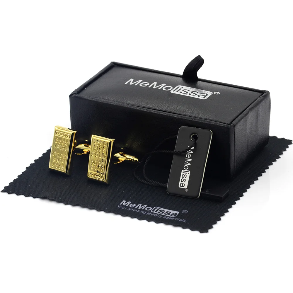 MeMolissa Display Box Cufflinks Classic Rectangular Gold Bar Design Luxury High-grade Jewelry Men's Free Tag & Wipe Cloth
MeMolissa Display Box Cufflinks Classic Rectangular Gold Bar Design Luxury High-grade Jewelry Men's Free Tag & Wipe Cloth