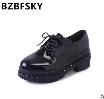 women lace up shoes woman 2016 Spring Oxfords shoes Korean student shoes star style women metallic color platform shoes
women lace up shoes woman 2016 Spring Oxfords shoes Korean student shoes star style women metallic color platform shoes