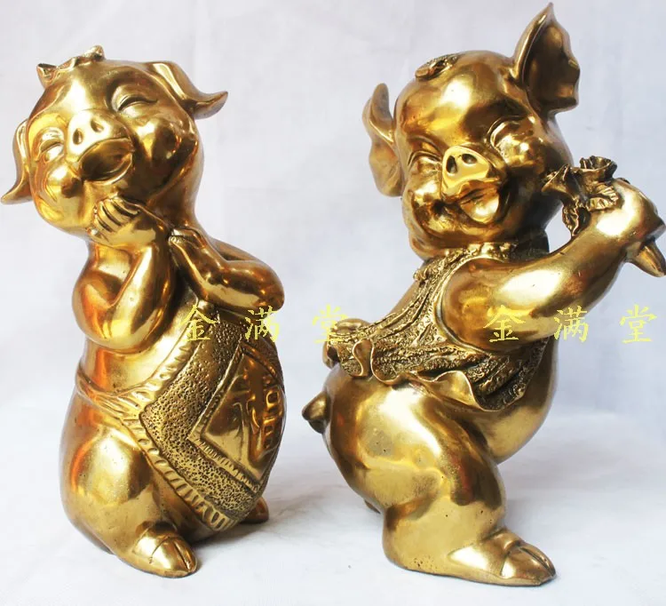 Bronze copper home decoration crafts decoration zodiac fu pig lucky pig extra large a pair Factory Copper Feng Shui crafts
Bronze copper home decoration crafts decoration zodiac fu pig lucky pig extra large a pair Factory Copper Feng Shui crafts