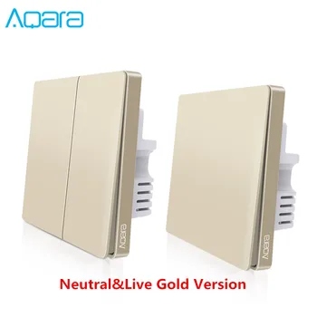 2020 New Aqara Smart Home ZiGBee Neutral&Live Wall Switch Light Control Via Smarphone APP Remote By Smart APP
2020 New Aqara Smart Home ZiGBee Neutral&Live Wall Switch Light Control Via Smarphone APP Remote By Smart APP