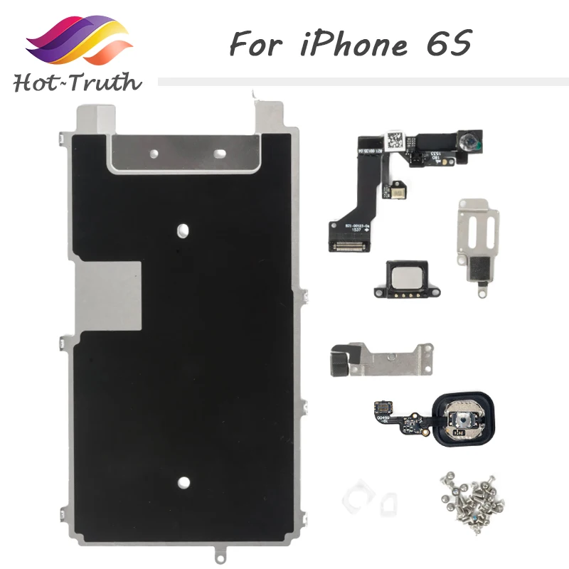1 комплект 8 шт. бесплатная доставка полный запасных частей для iPhone 6S с кнопкой