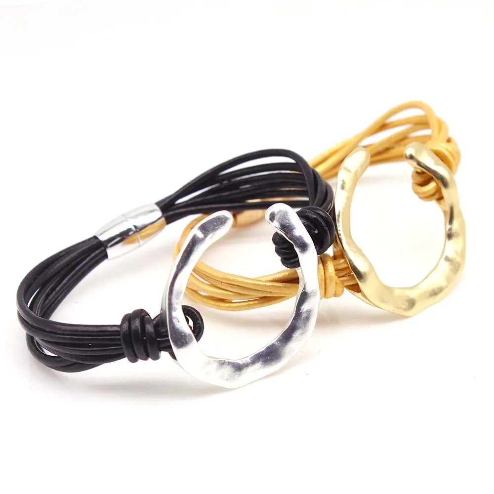 D&D New Design Multi-layers Handmade Braided Genuine Leather Bracelet & Bangle For Women Fashion Bangles Gifts
D&D New Design Multi-layers Handmade Braided Genuine Leather Bracelet & Bangle For Women Fashion Bangles Gifts