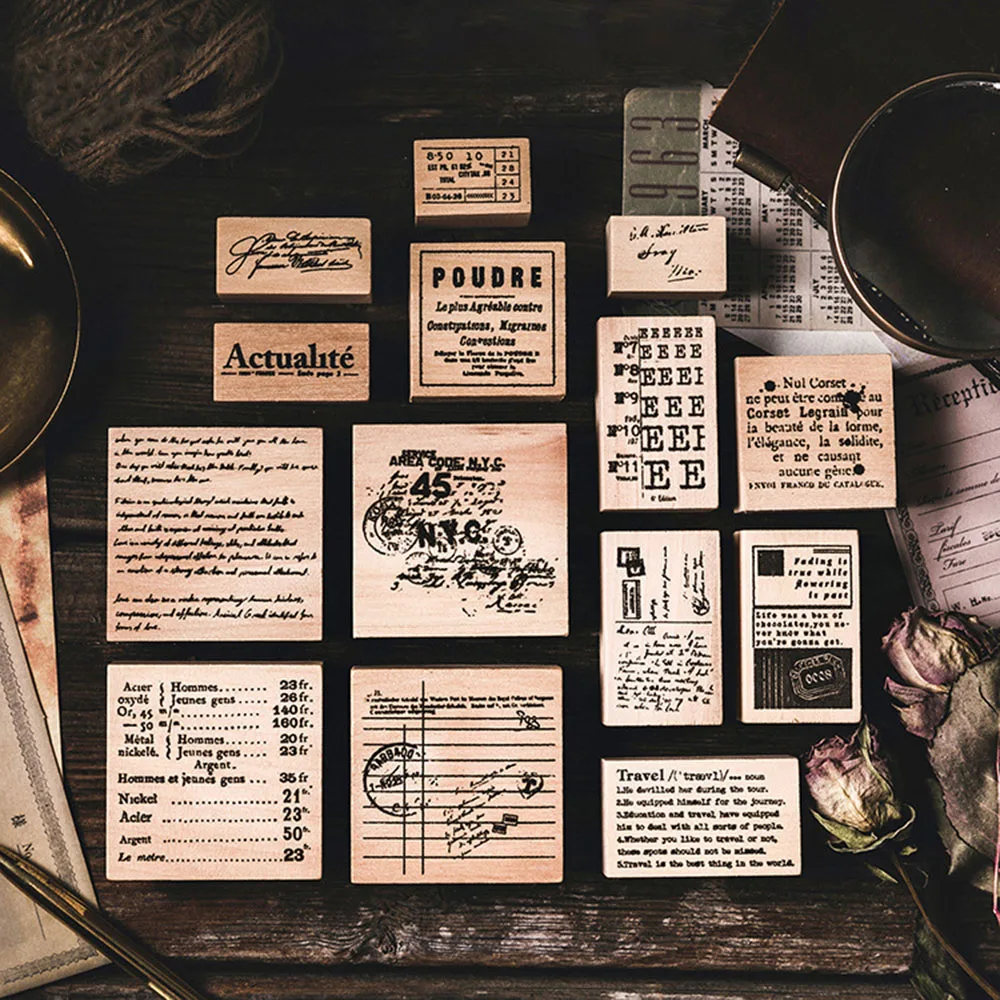 1PC Wooden Rubber Stamp Vintage English Series Stamp For Scrapbooking Stationery Painting Cards DIY Decoration Craft
1PC Wooden Rubber Stamp Vintage English Series Stamp For Scrapbooking Stationery Painting Cards DIY Decoration Craft
