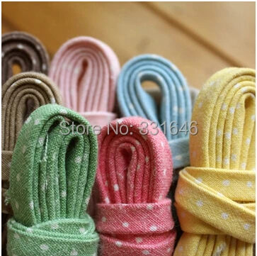 4cm Dot printed 7colros mixed Linen cotton tape/Cotton webbing/Bias binding tape for Diy bag,craft projects
4cm Dot printed 7colros mixed Linen cotton tape/Cotton webbing/Bias binding tape for Diy bag,craft projects