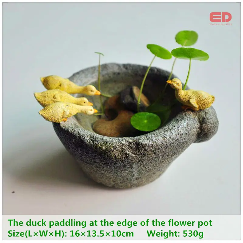 ED original quality design flowerpot bonsai imitation stone mortar little duck furnishing articles outdoor decoration
ED original quality design flowerpot bonsai imitation stone mortar little duck furnishing articles outdoor decoration