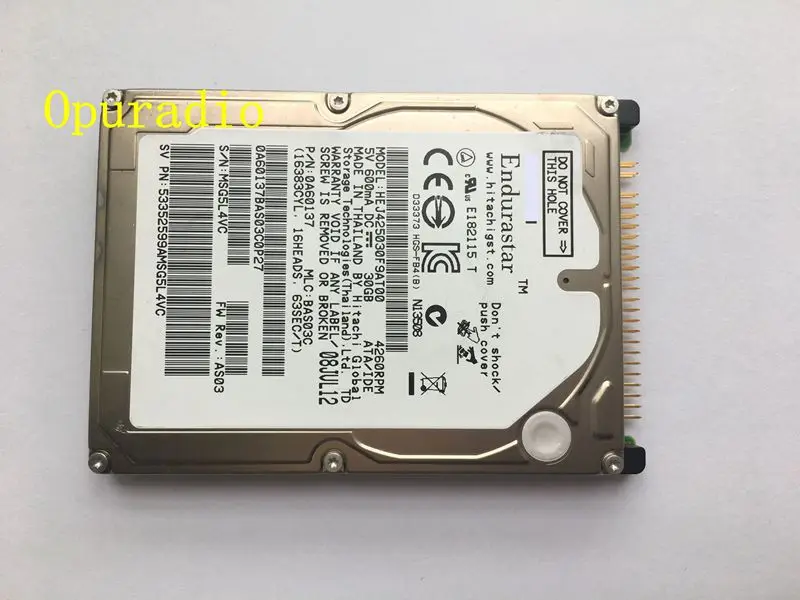 original new Hard Disk drive HEJ425030F9AT00 30GB For Car HDD navigation systems made in Japan
original new Hard Disk drive HEJ425030F9AT00 30GB For Car HDD navigation systems made in Japan