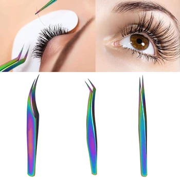 Curved Straight Eyelash Tweezers Rainbow Eyelash Extension Picker Eyebrow Tweezers Dead Skin Remover Makeup Nail Tools pincet
Curved Straight Eyelash Tweezers Rainbow Eyelash Extension Picker Eyebrow Tweezers Dead Skin Remover Makeup Nail Tools pincet