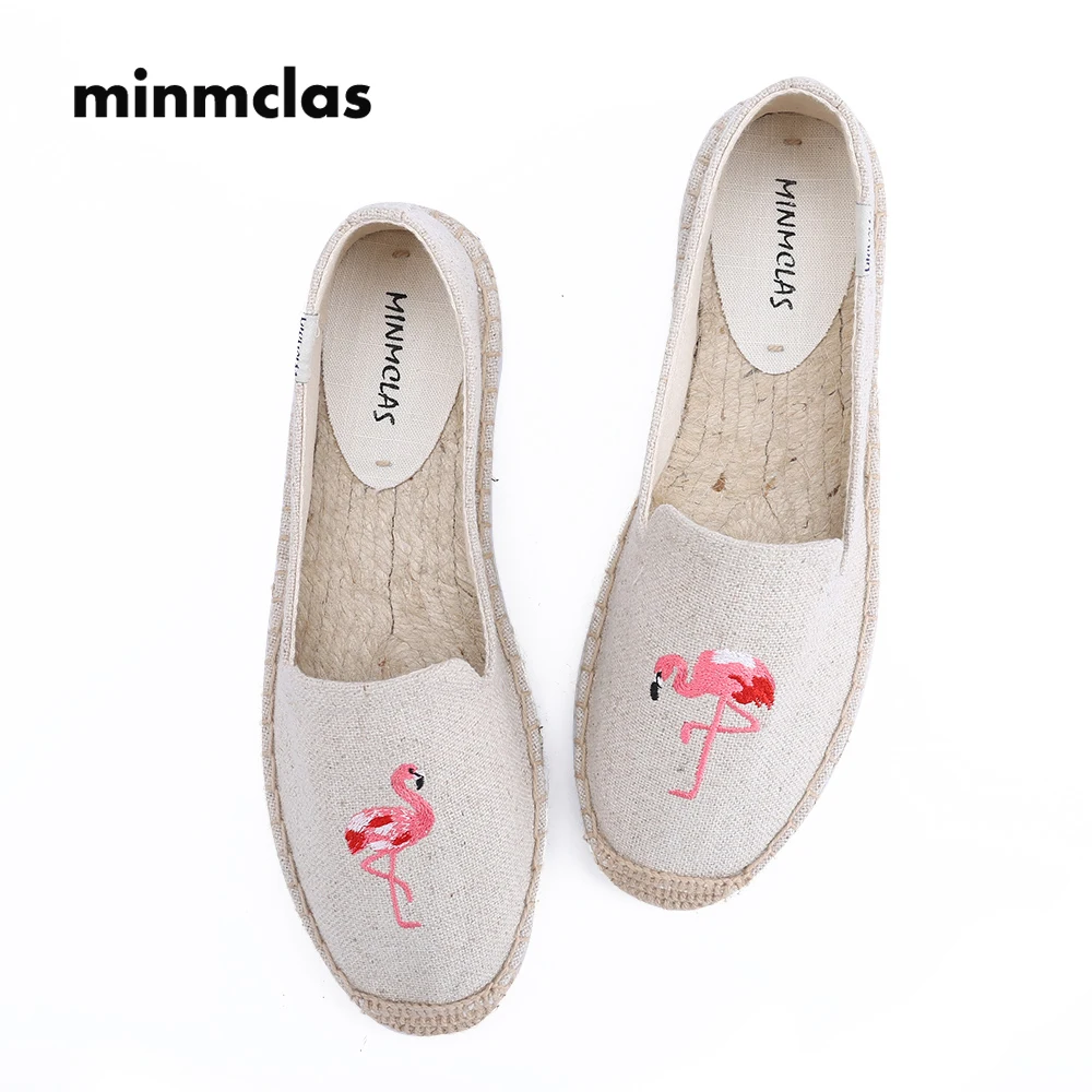 2018 New Fashion Blue Flamingo Embroider Comfortable Ladies Womens Casual Espadrilles Shoes Breathable Flax Hemp Canvas
2018 New Fashion Blue Flamingo Embroider Comfortable Ladies Womens Casual Espadrilles Shoes Breathable Flax Hemp Canvas