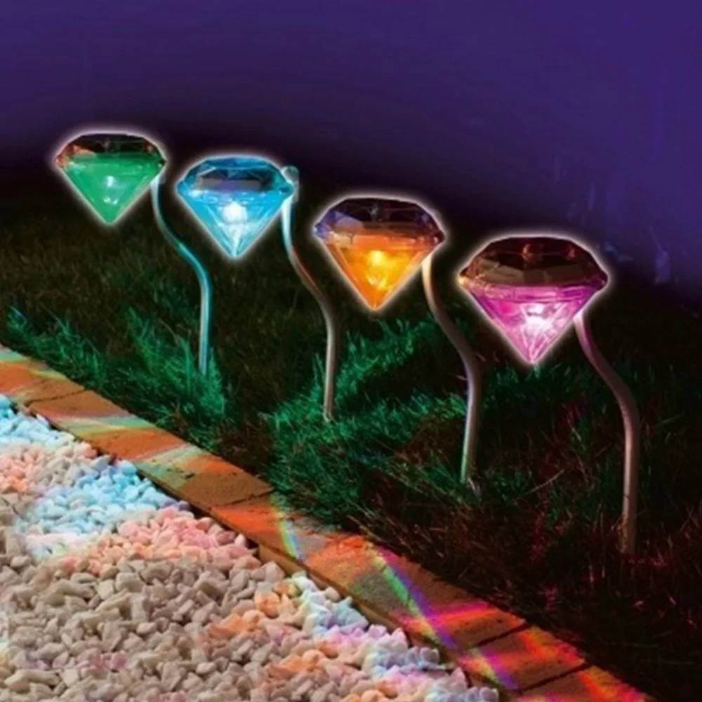Solar Powered Lawn Light Outdoor Garden Decorative LED Lights RGB Diamond Yard Landscape Lamp Pathway Lighting Waterproof
Solar Powered Lawn Light Outdoor Garden Decorative LED Lights RGB Diamond Yard Landscape Lamp Pathway Lighting Waterproof
