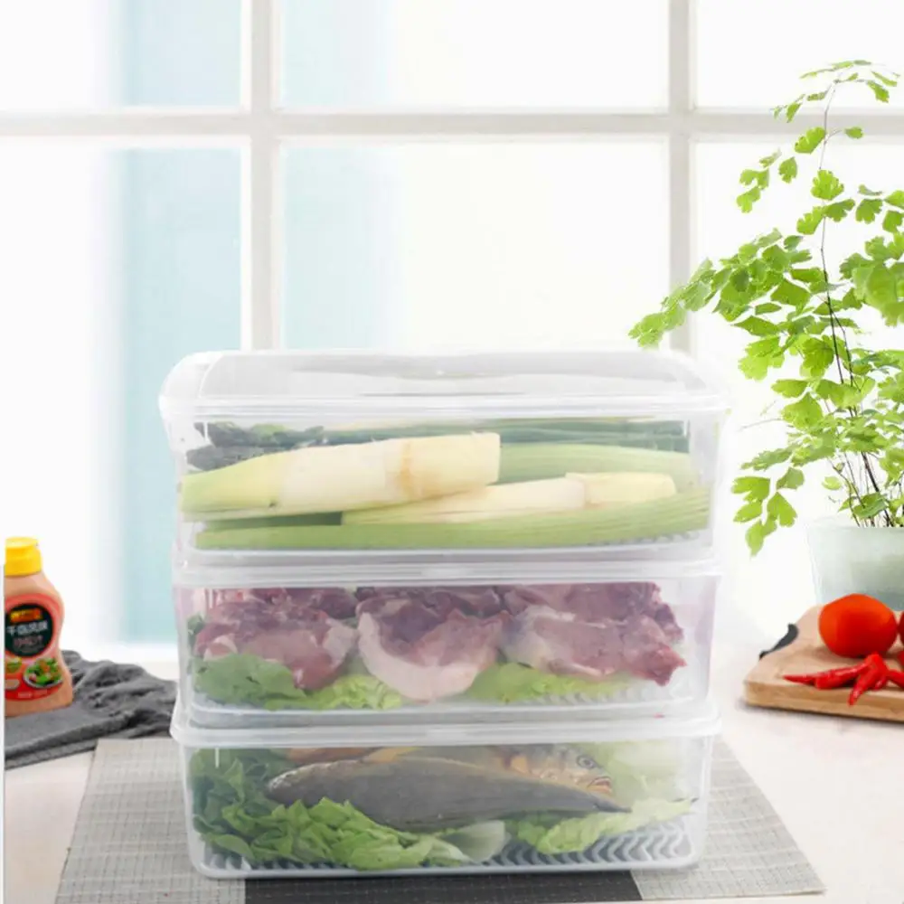 Plastic Storage Bins Refrigerator Storage Box Food Storage Containers with Lid for Kitchen Fridge Cabinet Freezer Organizer
Plastic Storage Bins Refrigerator Storage Box Food Storage Containers with Lid for Kitchen Fridge Cabinet Freezer Organizer