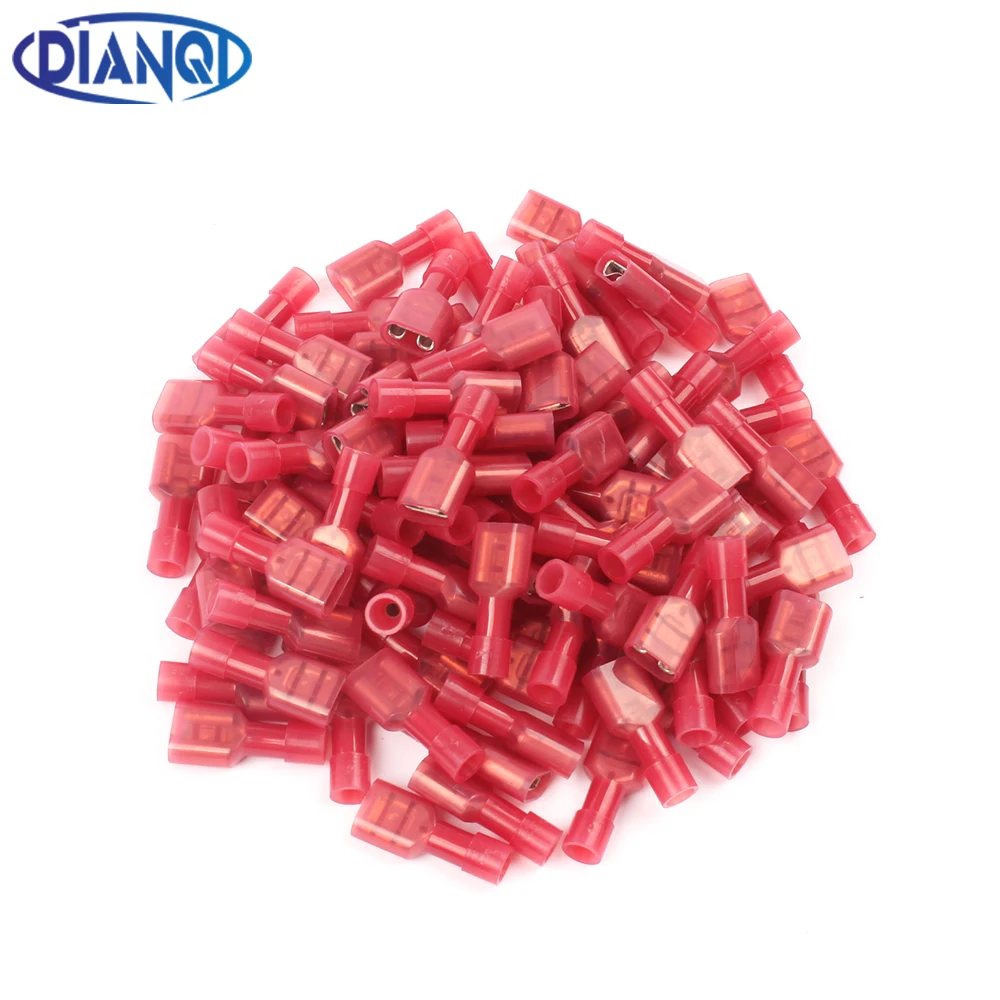 DIANQI FDFN1.25-250 FDFN1-250 NYLON brass Female Insulated Spade joint Cable Wire Connector 100PCS suit 0.5-1.5mm2 22-16AWG FDFN
DIANQI FDFN1.25-250 FDFN1-250 NYLON brass Female Insulated Spade joint Cable Wire Connector 100PCS suit 0.5-1.5mm2 22-16AWG FDFN
