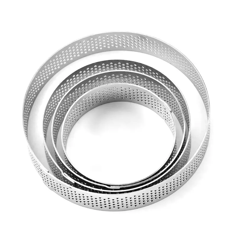 Perforated Cake Ring Mould 304 Stainless Steel Mousse Round Fixing Model Cookie Cutter DIY Baking Tool For Home Kitchen Bakeshop
Perforated Cake Ring Mould 304 Stainless Steel Mousse Round Fixing Model Cookie Cutter DIY Baking Tool For Home Kitchen Bakeshop