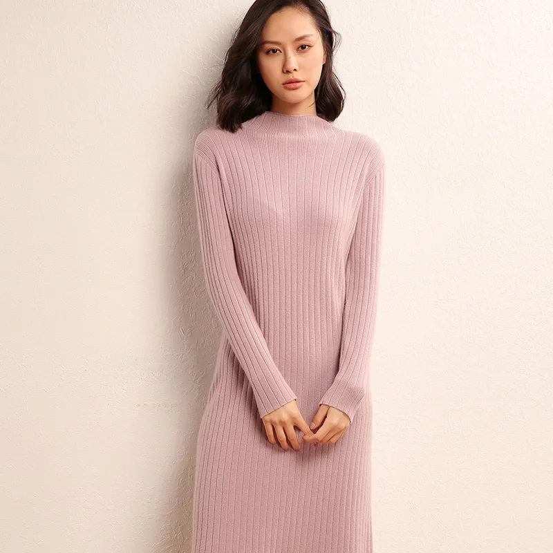 adohon 2018 womens Winter Cashmere sweaters and auntmun women knitted Dresses Pullovers High Quality Warm Pleated Knee-Length
adohon 2018 womens Winter Cashmere sweaters and auntmun women knitted Dresses Pullovers High Quality Warm Pleated Knee-Length