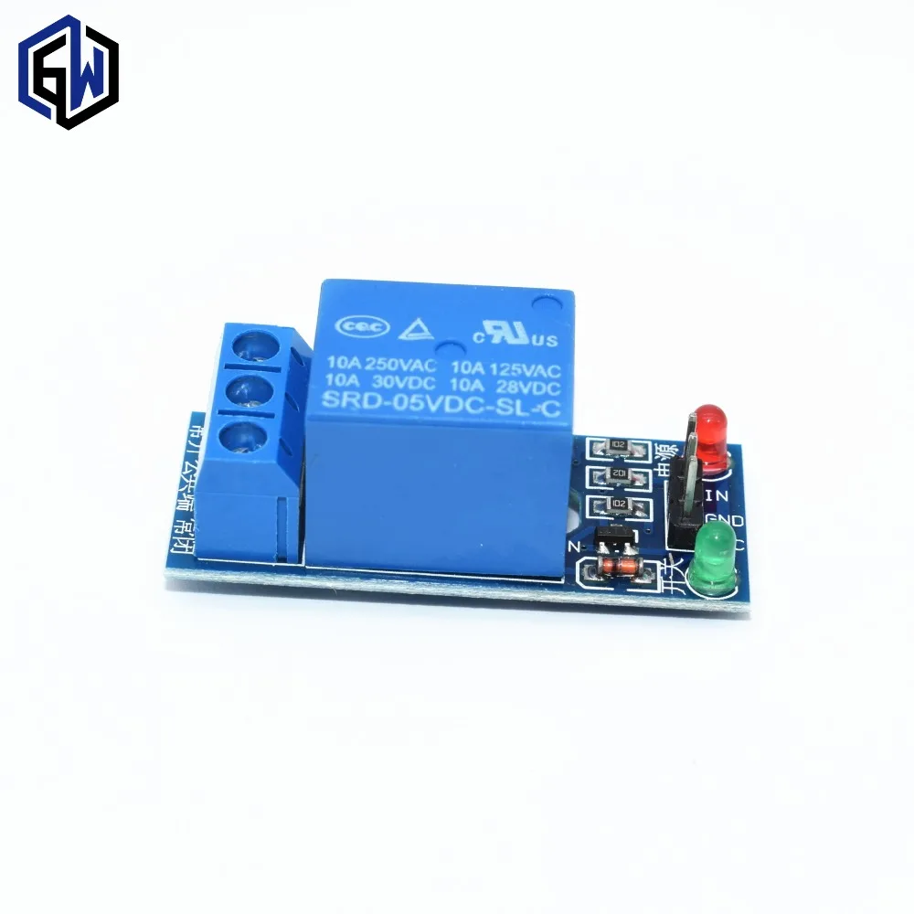 10pcs/lot 1 Channel 5V Relay Module Low level for SCM Household Appliance Control
10pcs/lot 1 Channel 5V Relay Module Low level for SCM Household Appliance Control