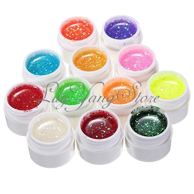 12 Colors Glitter UV Gel Nail Polish Solid Nail Gel Extension Builder DIY Manicure Professional Makeup Tools
12 Colors Glitter UV Gel Nail Polish Solid Nail Gel Extension Builder DIY Manicure Professional Makeup Tools