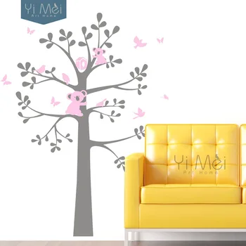 Cute Koala Bear Tree Branches Wall Stickers Wallpaper Cartoon Bird Butterfly Nursery Daycare Baby Kids Room Home 135*180CM
Cute Koala Bear Tree Branches Wall Stickers Wallpaper Cartoon Bird Butterfly Nursery Daycare Baby Kids Room Home 135*180CM