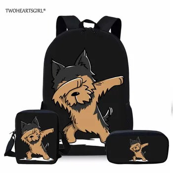 Twoheartsgirl Teenage Girls Boys Schoolbags Cute Yorkshire Terrier Print School Bag Sets for Children Cartoon Animal Bookbags
Twoheartsgirl Teenage Girls Boys Schoolbags Cute Yorkshire Terrier Print School Bag Sets for Children Cartoon Animal Bookbags