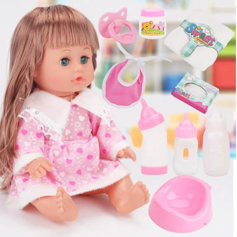 2018 Hot 32cm Soft Vinyl Girl Doll Newborn Baby Cartoon Smart Interactive Talking Dolls Gift Educational Toys for Children A170
2018 Hot 32cm Soft Vinyl Girl Doll Newborn Baby Cartoon Smart Interactive Talking Dolls Gift Educational Toys for Children A170