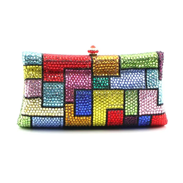 Designer Handbag Luxury Bag Multi Stone Wedding Purse Women Evening Bags Colorful Crystal Clutches Ladies Small Clutch(1019-JP)
Designer Handbag Luxury Bag Multi Stone Wedding Purse Women Evening Bags Colorful Crystal Clutches Ladies Small Clutch(1019-JP)