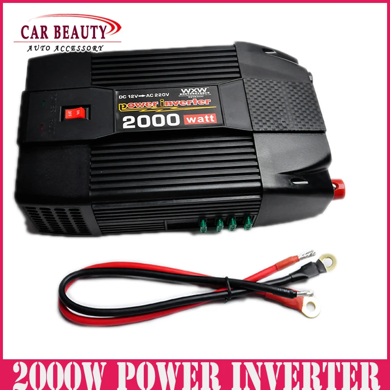 2000W Car USB Charger Power Inverter Adapter Modified Sine Wave 2000 Watt DC 12V to AC 220V Converter for Electronic
2000W Car USB Charger Power Inverter Adapter Modified Sine Wave 2000 Watt DC 12V to AC 220V Converter for Electronic