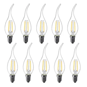 10x LED Light Bulbs 2W C35 Bent Tip Flame Shape Vintage Warm White 2700K E12 E14 120v 220v Use in Chandeliers,Wall Sconces
10x LED Light Bulbs 2W C35 Bent Tip Flame Shape Vintage Warm White 2700K E12 E14 120v 220v Use in Chandeliers,Wall Sconces