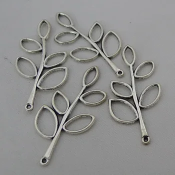 NCRHGL 50pcs/Lot Antique Silver Findings Leaf Pendants DIY Jewelry For Making Bracelet Necklace Accessories 37x19mm Wholesale
NCRHGL 50pcs/Lot Antique Silver Findings Leaf Pendants DIY Jewelry For Making Bracelet Necklace Accessories 37x19mm Wholesale
