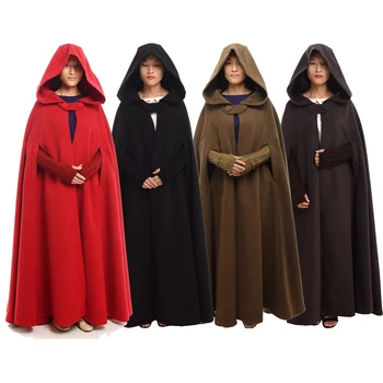 Women Medieval Cloak Vintage Hooded Female Winter Thicken Floor-Length Christmas Wicca Poncho Coat Long Cape
Women Medieval Cloak Vintage Hooded Female Winter Thicken Floor-Length Christmas Wicca Poncho Coat Long Cape