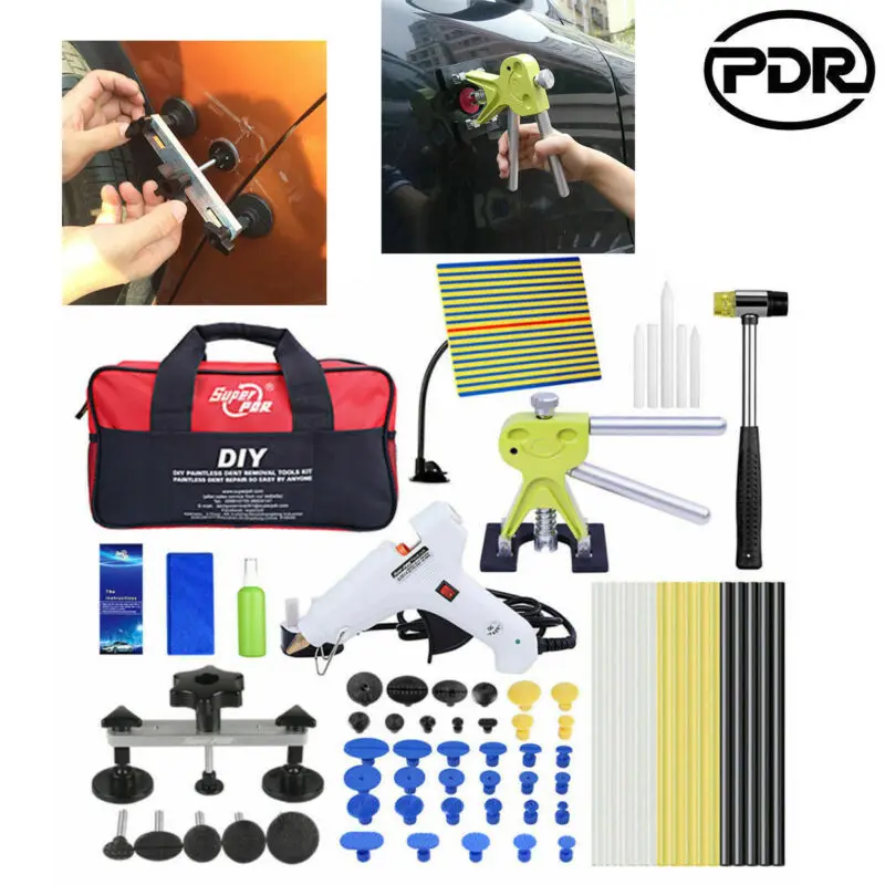 

PDR Tools Paintless Dent Removal Dent Lifter Puller Bridge Hail Repair Glue Gun Tools Car Body Dent Remover Repair Puller Kit