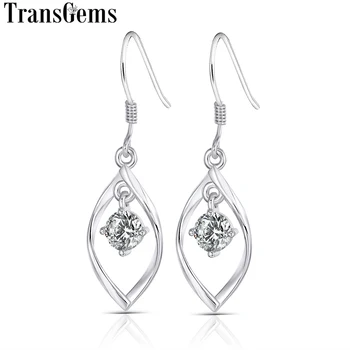 Transgems 14K 585 White Gold 1CTW 5MM F Color VVS Moissanite Drop Earrings for Women Party Shiny Ladies Dangle Earrings 
Transgems 14K 585 White Gold 1CTW 5MM F Color VVS Moissanite Drop Earrings for Women Party Shiny Ladies Dangle Earrings