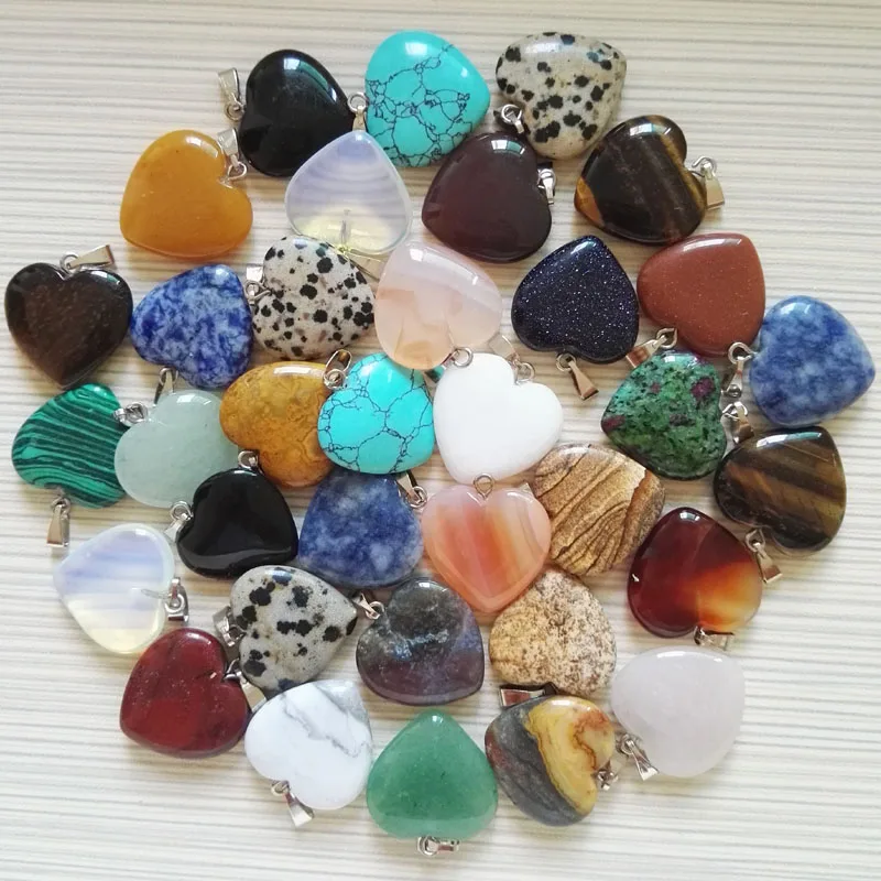 Wholesale 20MM natural heart stone pendants Good Quality mixed love heart stone Pendant Necklace 100pcs/lot free shipping
Wholesale 20MM natural heart stone pendants Good Quality mixed love heart stone Pendant Necklace 100pcs/lot free shipping