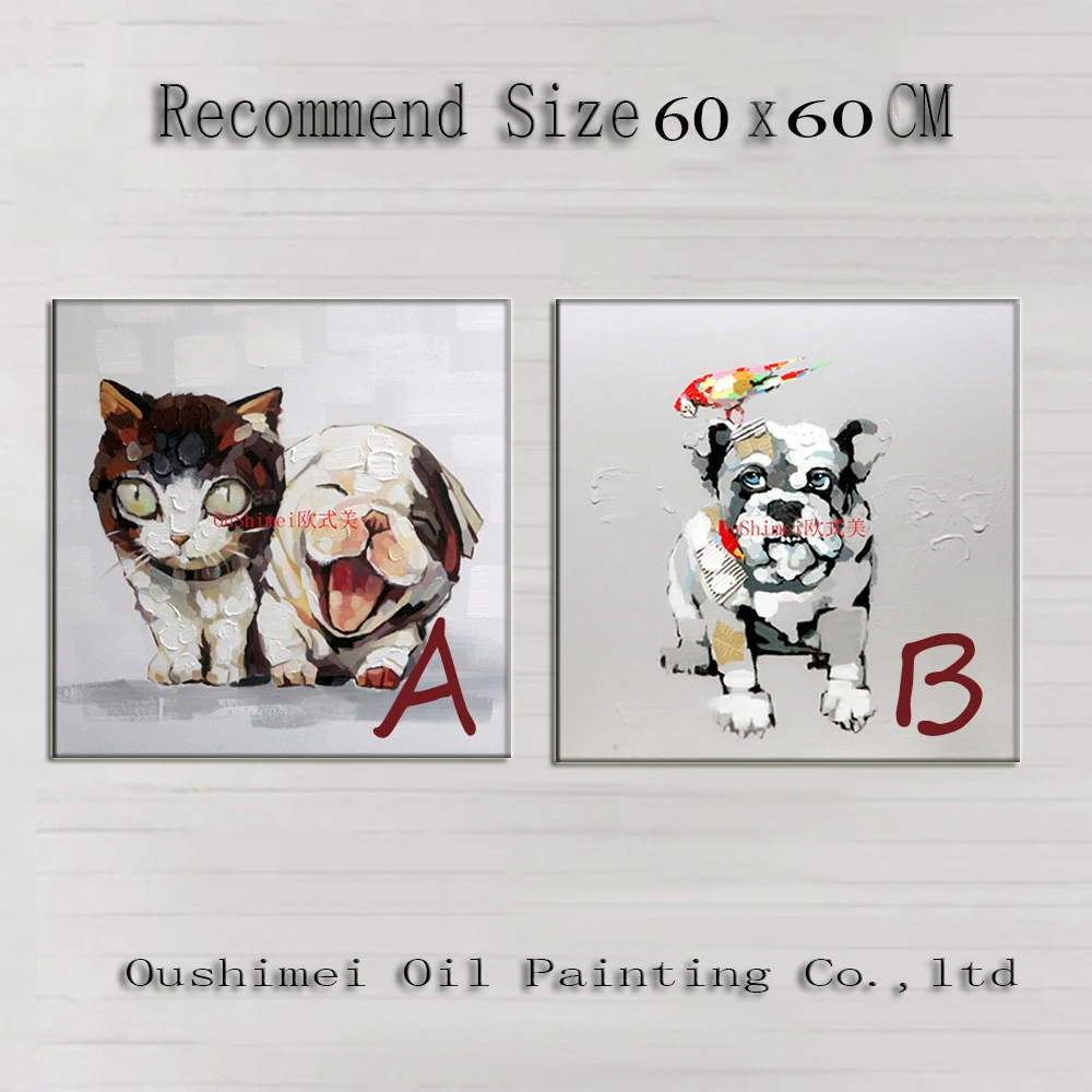 Hand Painted Modern Abstract Animals Pictures On Canvas Lovely Pet Oil Painting Hang Paintings For Room Wall Decor Dog Painting
Hand Painted Modern Abstract Animals Pictures On Canvas Lovely Pet Oil Painting Hang Paintings For Room Wall Decor Dog Painting