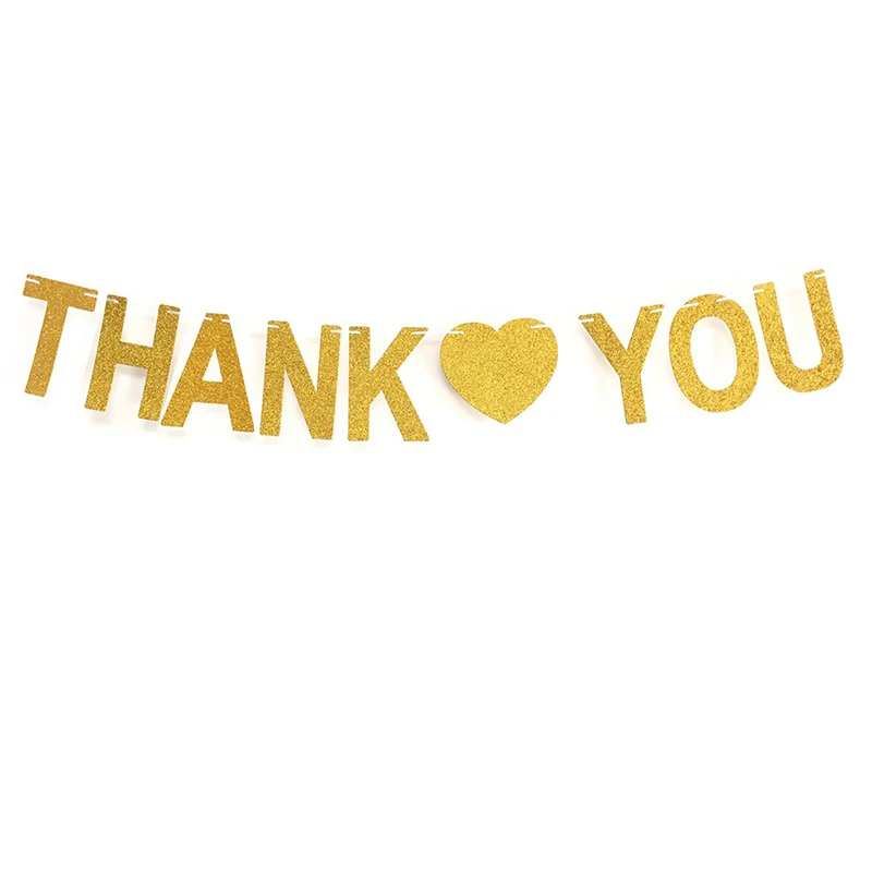 Gold Glittery THANK YOU Banner Thanksgiving Party Decor Sign Wedding Bunting Banner home Decorations Garland photo Booth Props
Gold Glittery THANK YOU Banner Thanksgiving Party Decor Sign Wedding Bunting Banner home Decorations Garland photo Booth Props