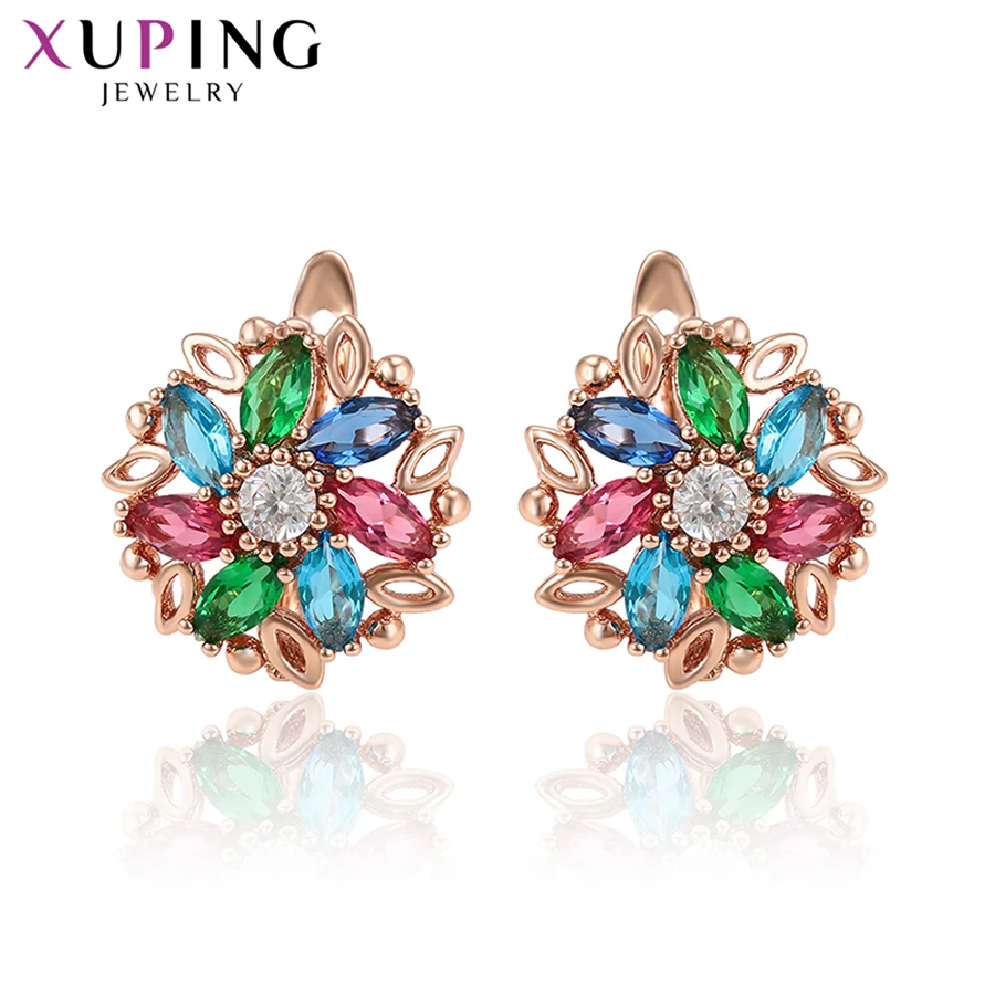 Xuping Fashion Colorful Flower Shaped Synthesis cubic zirconia European Style Hoops Earrings for Women Jewelry S196,2-98251
Xuping Fashion Colorful Flower Shaped Synthesis cubic zirconia European Style Hoops Earrings for Women Jewelry S196,2-98251