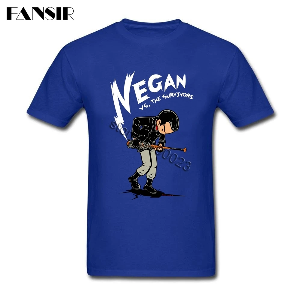 Креативные футболки мужские рубашки Negan с изображениями из сериала Ходячие