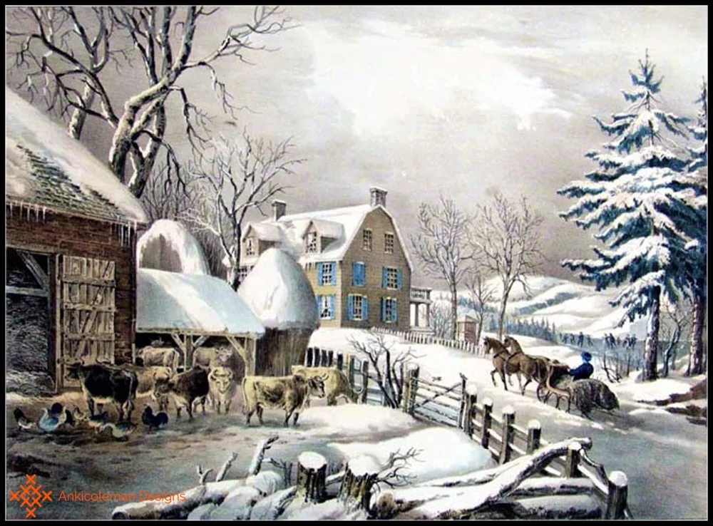Embroidery Counted Cross Stitch Kits Needlework - Crafts 14 ct DMC color DIY Arts Handmade Decor - Winter Morning
Embroidery Counted Cross Stitch Kits Needlework - Crafts 14 ct DMC color DIY Arts Handmade Decor - Winter Morning