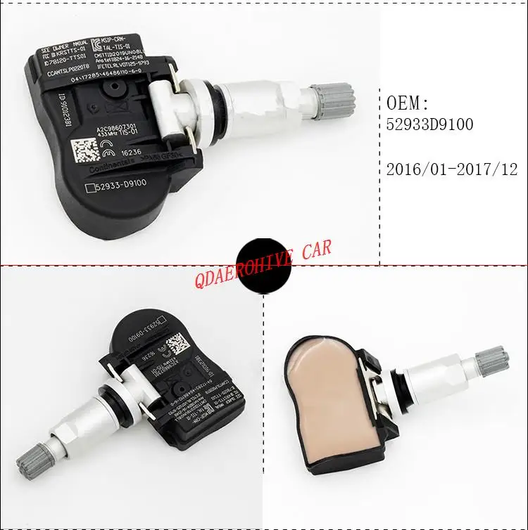 AEROHIVE 1PC TPMS Tire Pressure Monitor Sensor with nut for Kia 2016- Sportage QL K7 2016 CADENZA 16 52933D9100 433MHZ OEM
AEROHIVE 1PC TPMS Tire Pressure Monitor Sensor with nut for Kia 2016- Sportage QL K7 2016 CADENZA 16 52933D9100 433MHZ OEM