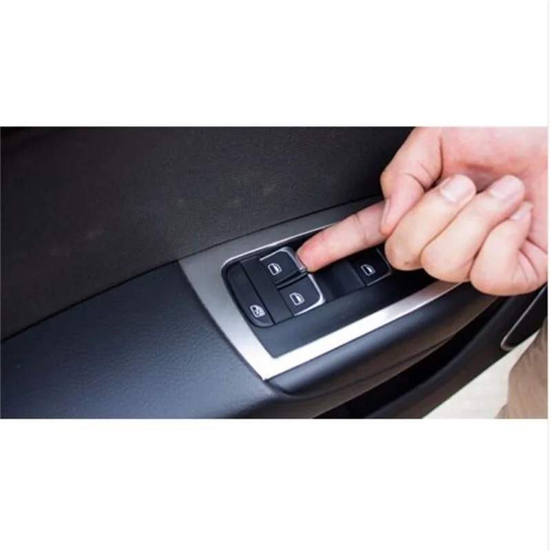 4pcs Chrome Interior Air conditioner Vent Outlet Cover Trim For Audi A3 8V 12-15