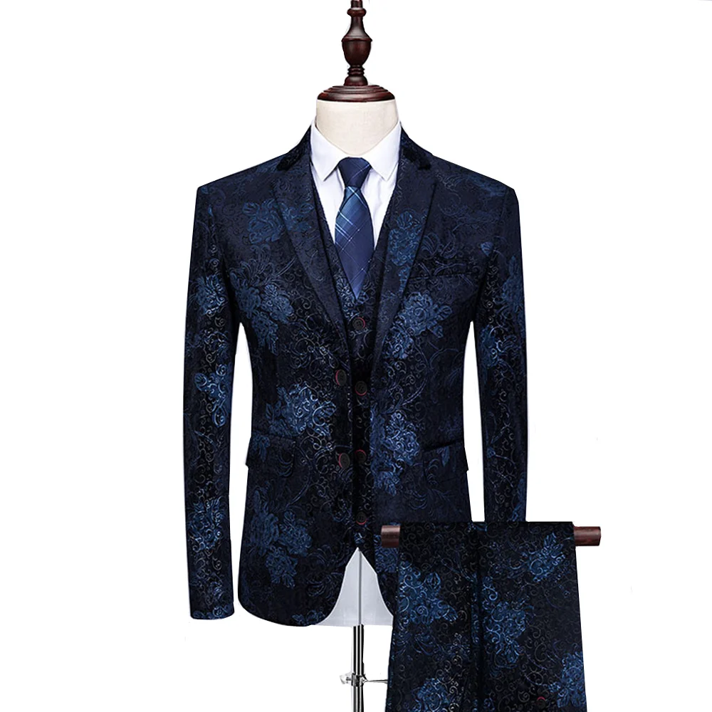 2019 Fashion Colorful Floral Printed Men Suits Slim Fit Prom Tuxedo Male Suits For Wedding 3 Piece Costume Set Large Size M-6XL
2019 Fashion Colorful Floral Printed Men Suits Slim Fit Prom Tuxedo Male Suits For Wedding 3 Piece Costume Set Large Size M-6XL