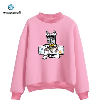 Cartoon DOG Printed Turtleneck Hoodies Women 2019 Fall Winter Hoodie Sweatshirt Fleece Moletom Feminino Harajuku Tracksuit Tops
Cartoon DOG Printed Turtleneck Hoodies Women 2019 Fall Winter Hoodie Sweatshirt Fleece Moletom Feminino Harajuku Tracksuit Tops