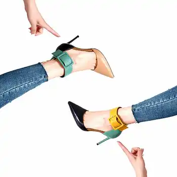 Autumn Elegant Style Women Pointy Toe Pumps Fashion Mixed Colors Smooth Leather Ladies Thicken Buckle High Heels Party Stiletto
Autumn Elegant Style Women Pointy Toe Pumps Fashion Mixed Colors Smooth Leather Ladies Thicken Buckle High Heels Party Stiletto