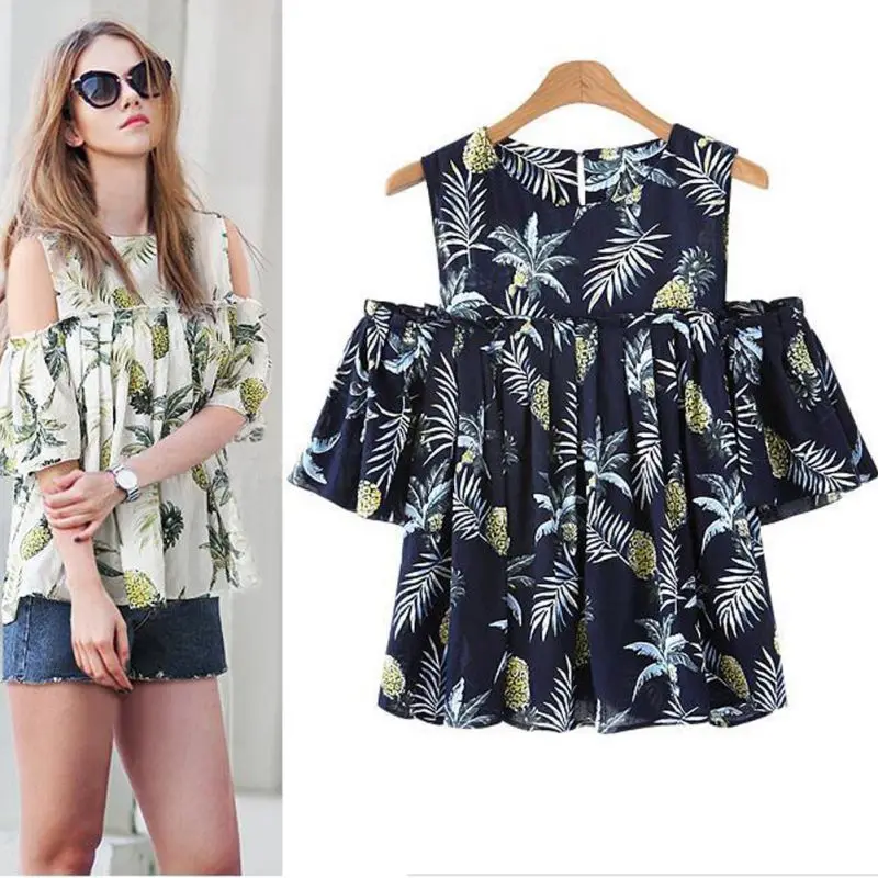 Pineapple Print Plus Size Blouse Women Sexy Hollow Out Off Shoulder Blouses Blusas Mujer Oversized Clothing Big Size Shirts NN2
Pineapple Print Plus Size Blouse Women Sexy Hollow Out Off Shoulder Blouses Blusas Mujer Oversized Clothing Big Size Shirts NN2