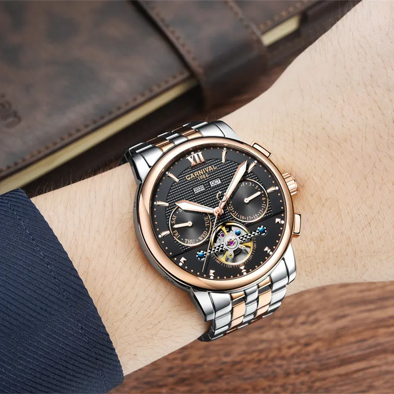 Men's Tourbillon Watch Sports Male Automatic mechanical Clock Top Brand Luxury Reloj Hombres Watches Date Waterproof Men Watch
Men's Tourbillon Watch Sports Male Automatic mechanical Clock Top Brand Luxury Reloj Hombres Watches Date Waterproof Men Watch