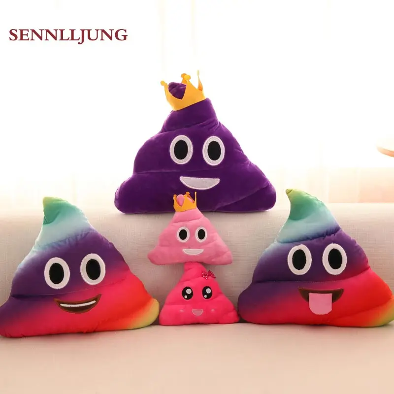 

Hot Sale / Cushion Emoji Pillow Gift Cute shit Poop Stuffed Toy Doll Christmas Present Funny Plush Bolster Cojines Pad Coussin