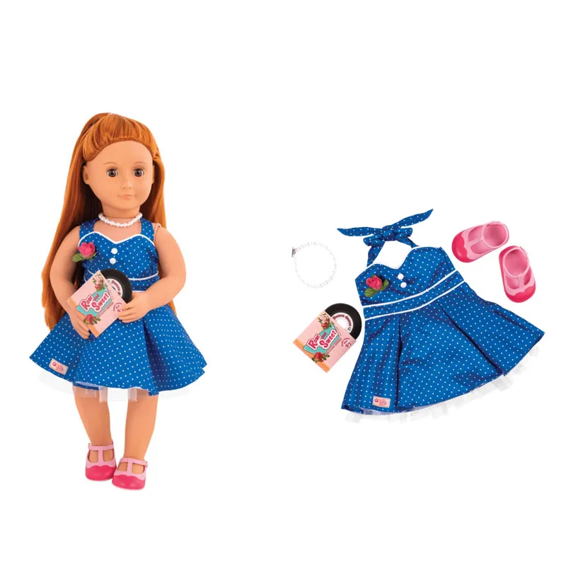 Clothes For Dolls 45cm Baby Doll Outfits OG Original Deluxe blue dress+red shoses +CD Outfits Accessories for 18-inch Dolls
Clothes For Dolls 45cm Baby Doll Outfits OG Original Deluxe blue dress+red shoses +CD Outfits Accessories for 18-inch Dolls