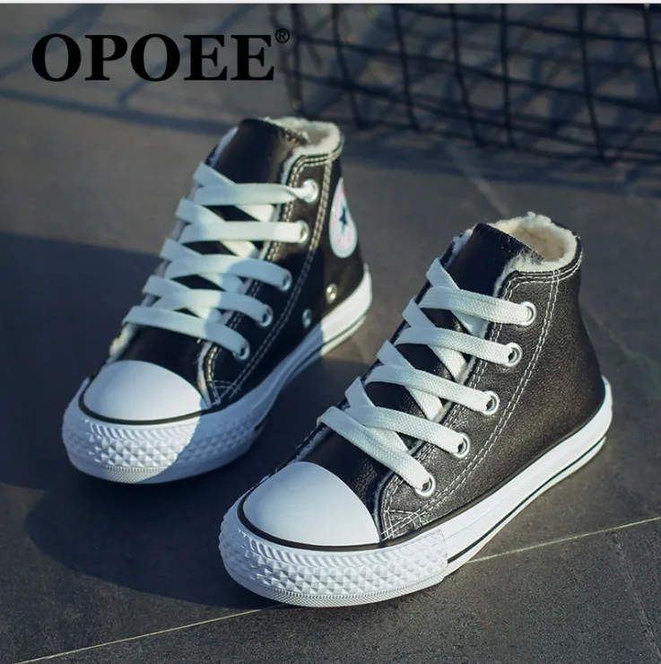2018 winter girls plus velvet warm casual shoes plus velvet warm cotton children's sports shoes