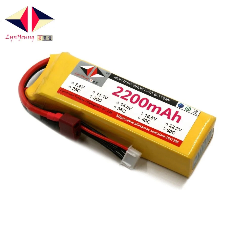 LYNYOUNG rc Lipo 3s battery 11.1V 35C 2200mAh for Drones Helicopter Car Airplane Boats 
LYNYOUNG rc Lipo 3s battery 11.1V 35C 2200mAh for Drones Helicopter Car Airplane Boats