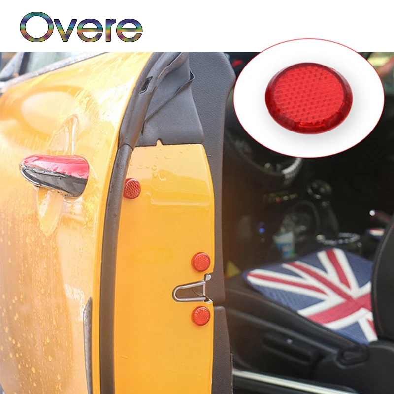 Фото Overe 1 Набор Авто винт Светоотражающая Защитная крышка наклейки для Hyundai Solaris creta IX25