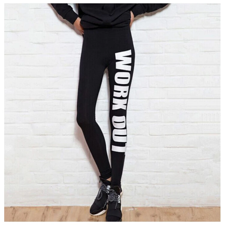 Letter Leggings For Women WORK OUT fitness letter leggins black sport pants clothing slim Spring-autumn trousers 2016 new
Letter Leggings For Women WORK OUT fitness letter leggins black sport pants clothing slim Spring-autumn trousers 2016 new